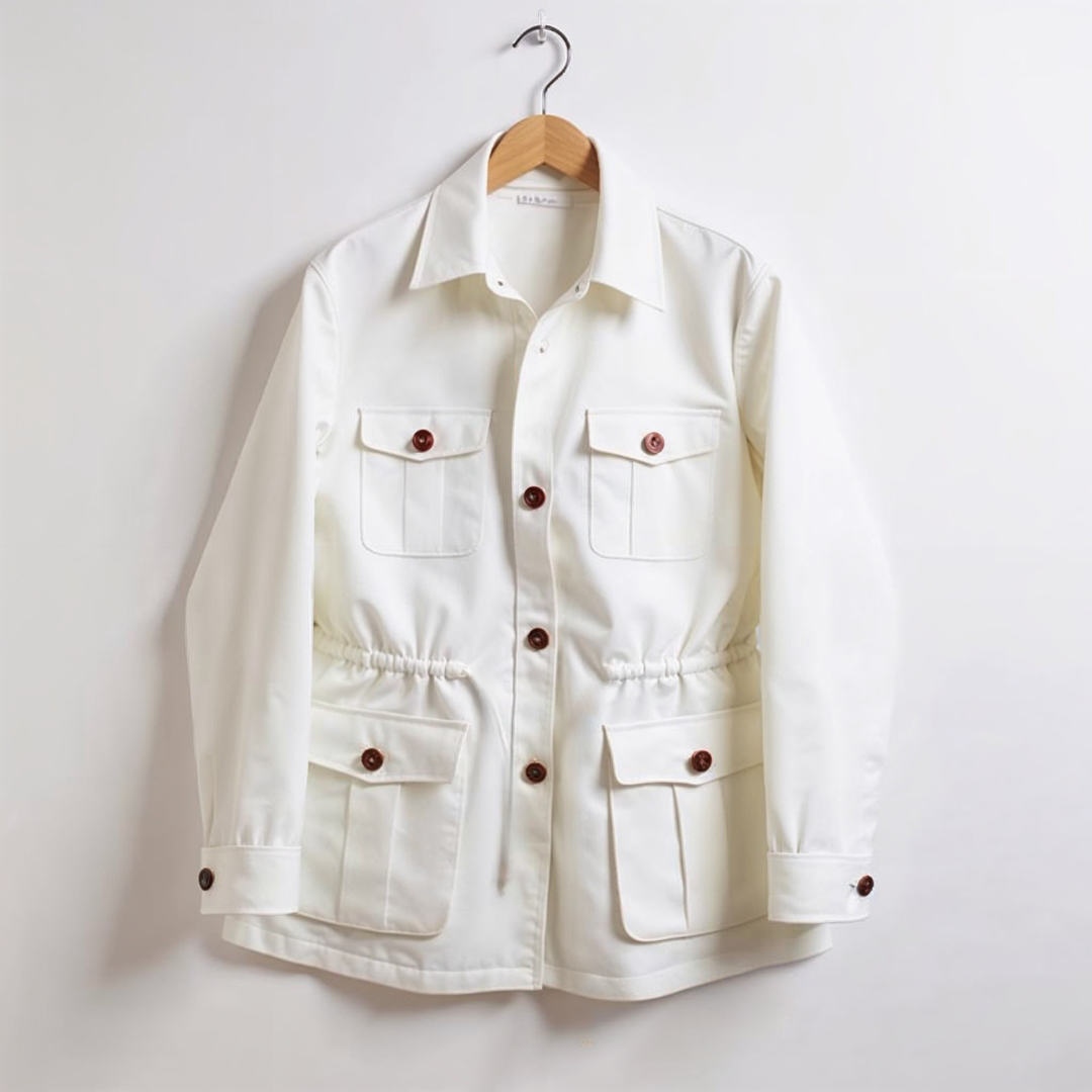ANTONIO MARCELLO LINEN SAFARI JACKET