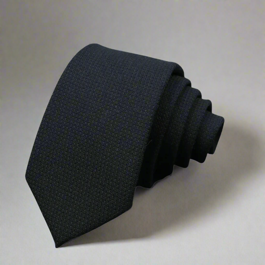 Slim Woven Cotton Tie