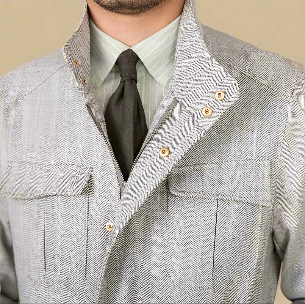 FEDERICO STEFANO LINEN & COTTON COAT