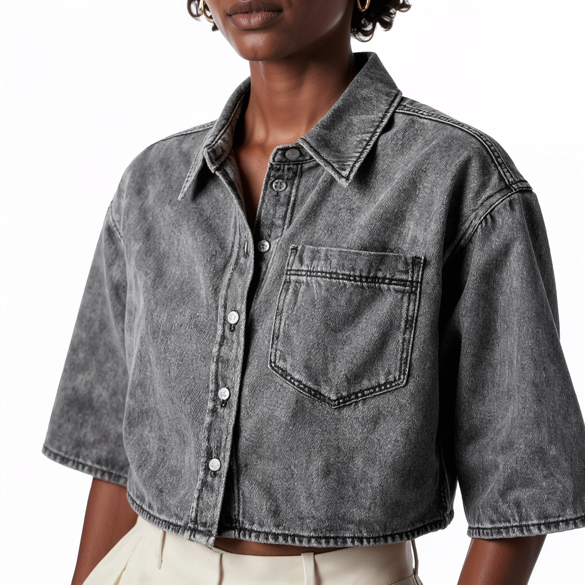 FLAVIA ANTONELLA DENIM SHIRT