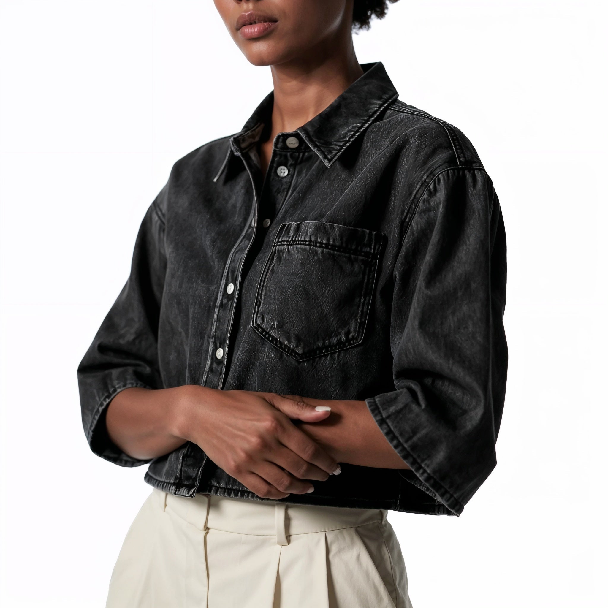 FLAVIA ANTONELLA DENIM SHIRT