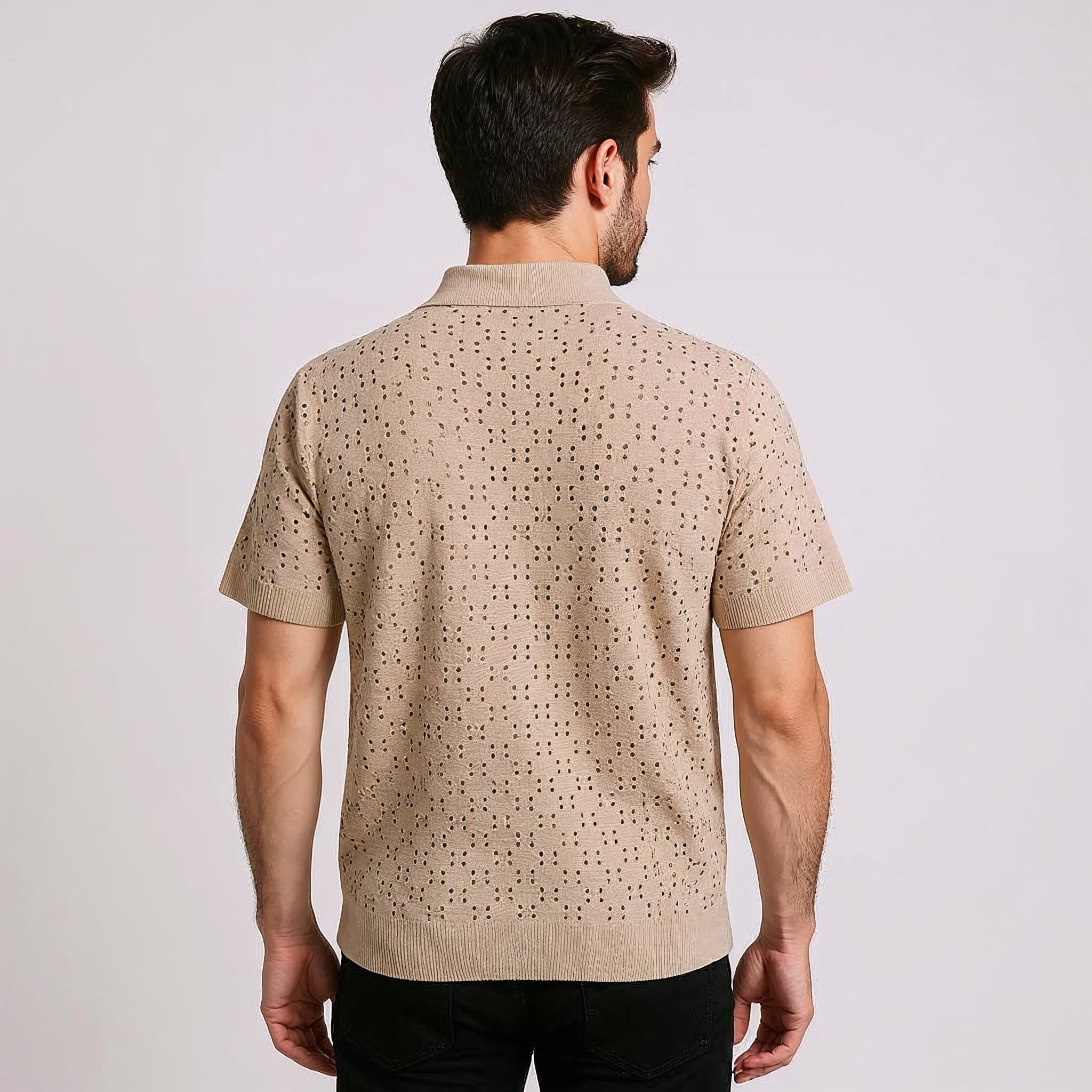 ALESSANDRO VITTORIO PERFORATED POLO