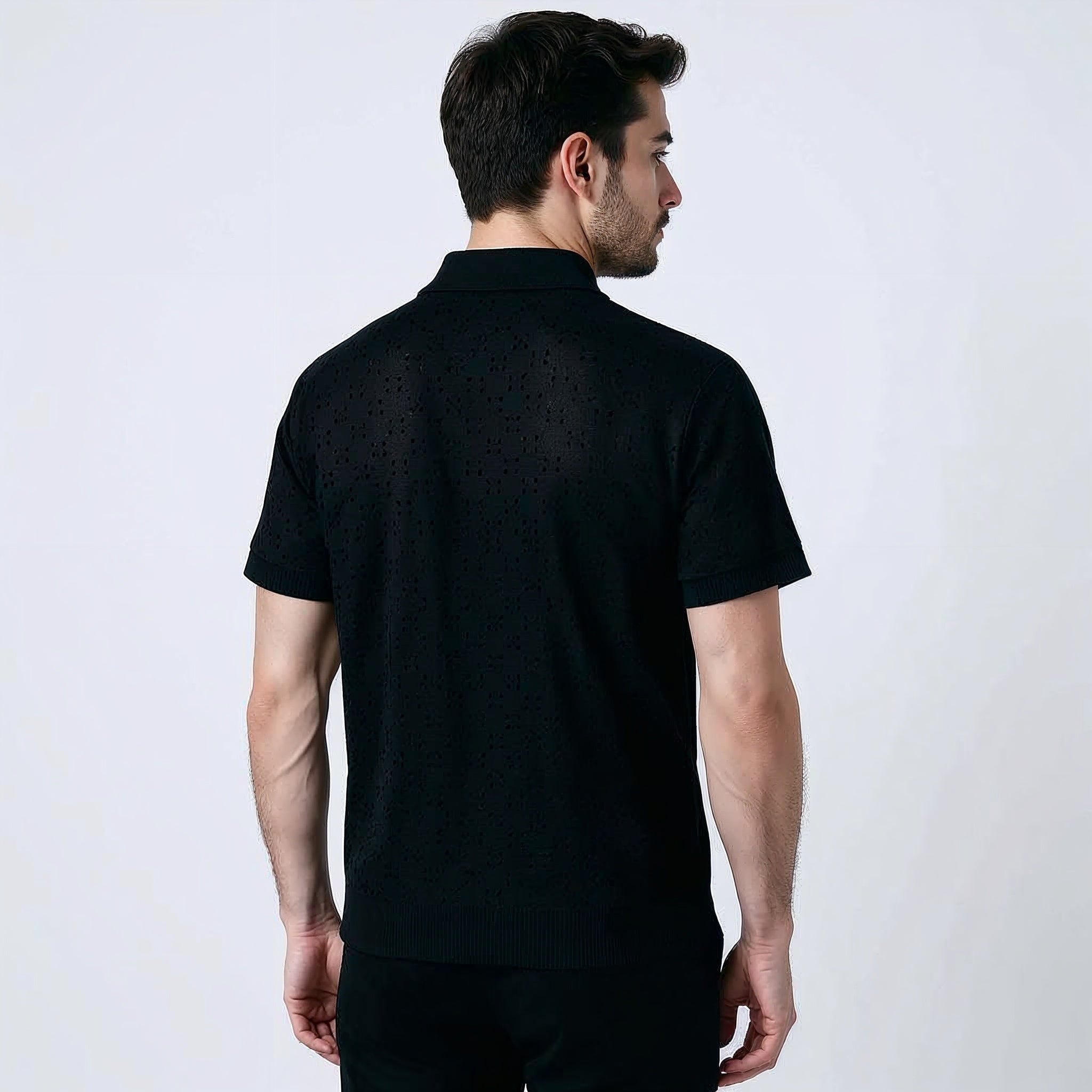 ALESSANDRO VITTORIO PERFORATED POLO