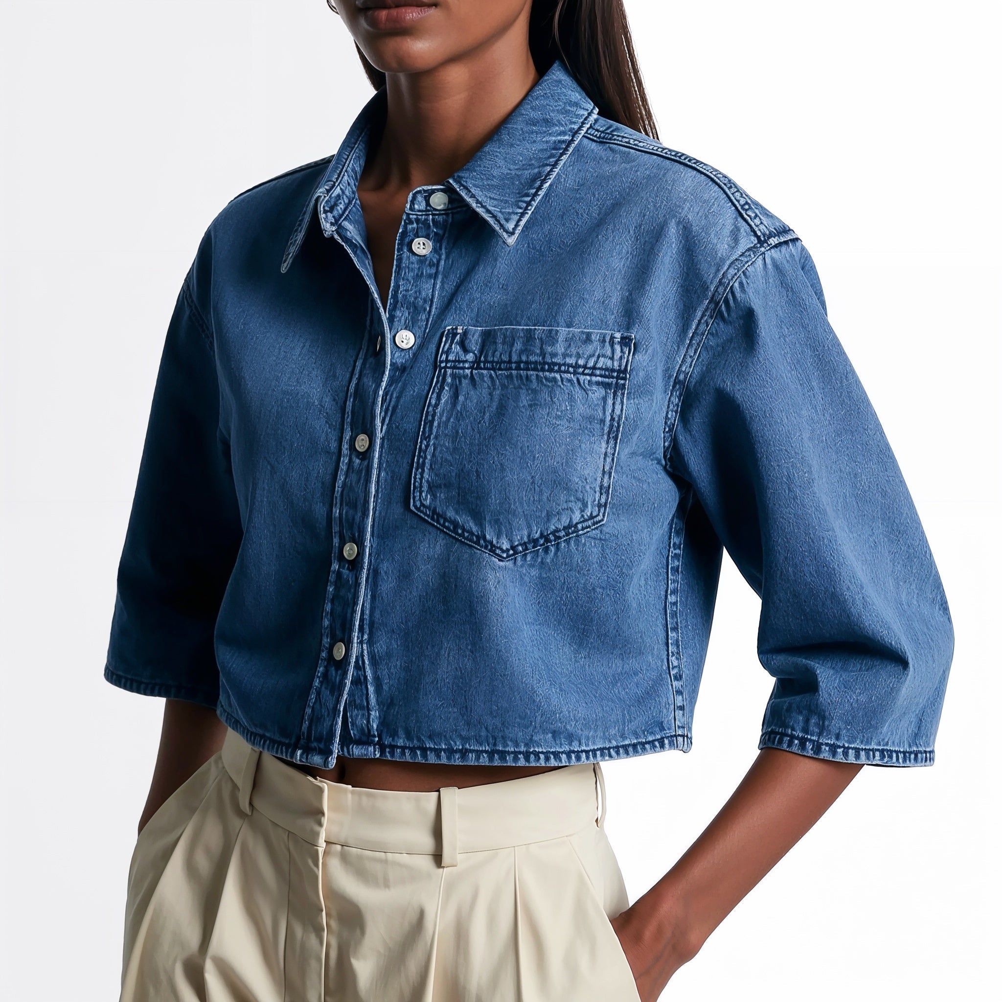 FLAVIA ANTONELLA DENIM SHIRT